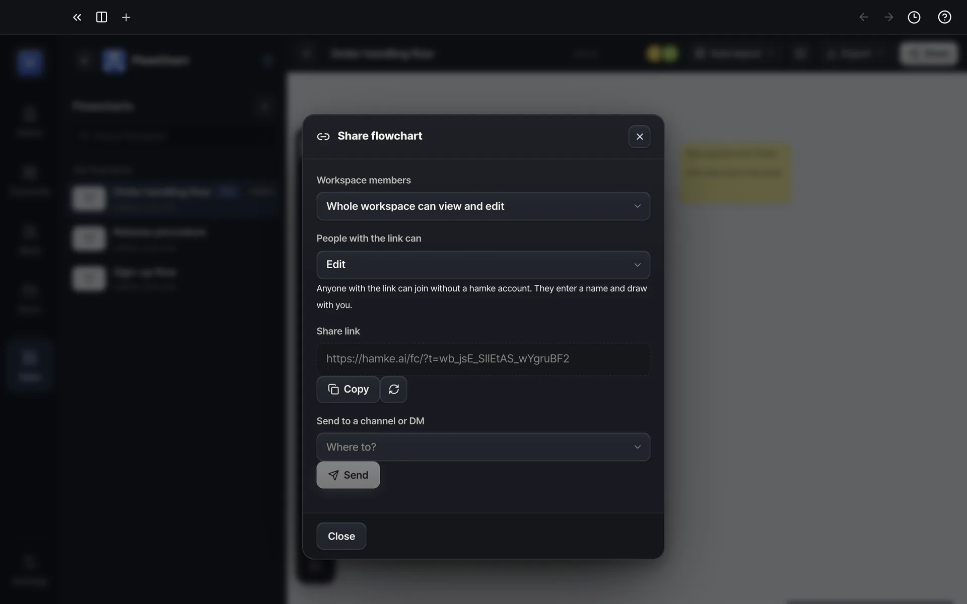 FlowChart — Draw together in real time, other people's cursors included